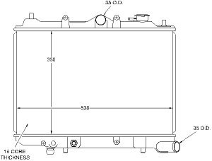 Radiators Visteon 9318