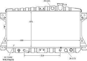 Radiators Visteon 933