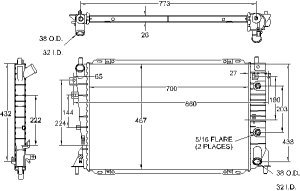 Radiators Visteon 9375