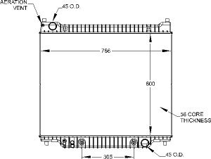 Radiators Visteon 9411