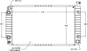 Radiators Visteon 9544