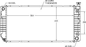 Radiators Visteon 9575