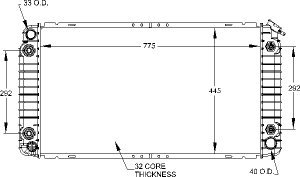 Radiators Visteon 9523