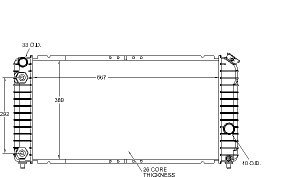 Radiators Visteon 9535