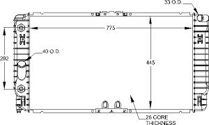 Radiators Visteon 9620