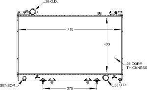 Radiators Visteon 9706