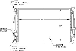 Radiators Visteon 9794