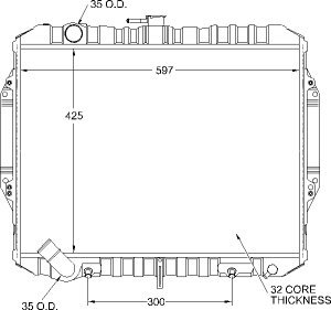 Radiators Visteon 9839