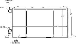 Radiators Visteon 9998