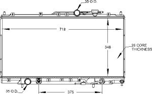 Radiator-2005-01 Radiators Visteon 9925