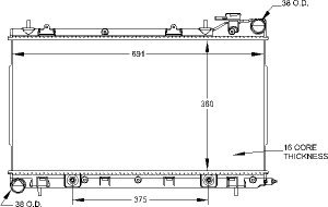 Radiators Visteon 9979