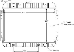 Radiators Visteon 289