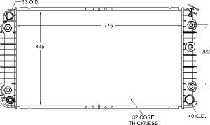 Radiator-1993-91 Roadmaster Radiators Visteon 9259