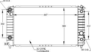 Radiators Visteon 9281