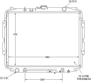 Radiators Visteon 9163