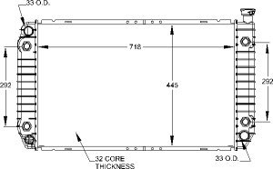 Radiators Visteon 9299