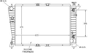 Radiators Visteon 9303