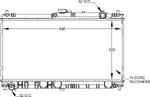 Radiators Visteon 9308