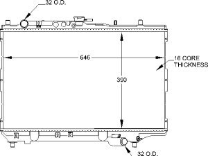 Radiators Visteon 9321