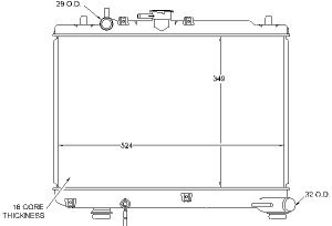 Radiators Visteon 9371