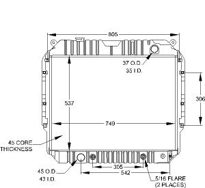 Radiators Visteon 9386