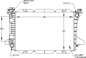 Radiators Visteon 9347