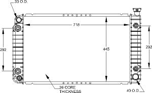 Radiators Visteon 9543