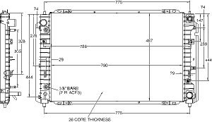 Radiator-2005-01 Ford Radiators Visteon 9429