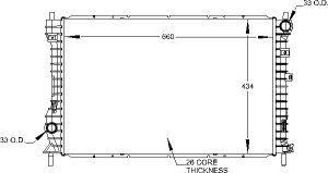 Radiators Visteon 9454