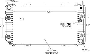 Radiators Visteon 9531