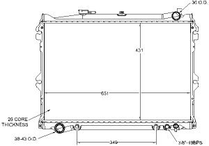 Radiators Visteon 9627