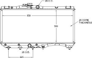 Radiators Visteon 9712