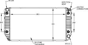 Radiators Visteon 9633