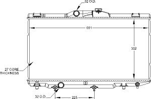 Radiators Visteon 9739