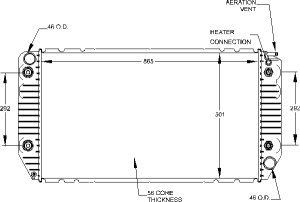 Radiator-1999-98 Chevrolet Radiators Visteon 9643
