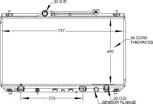 Radiators Visteon 9761