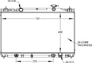 Radiators Visteon 9659