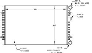 Radiators Visteon 9788