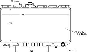 Radiators Visteon 9836