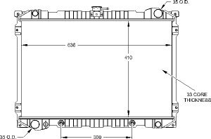 Radiators Visteon 9804