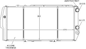 Radiators Visteon 9855