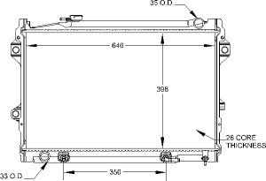 Radiators Visteon 9869