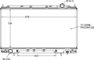 Radiators Visteon 9909