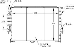 Radiators Visteon 9958