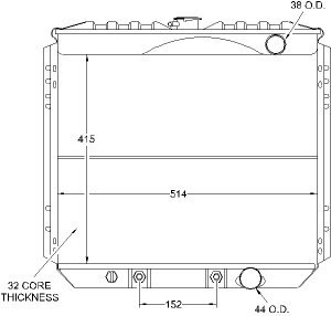 Radiators Visteon 340