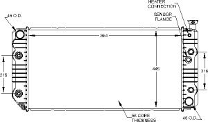 Radiators Visteon 9276
