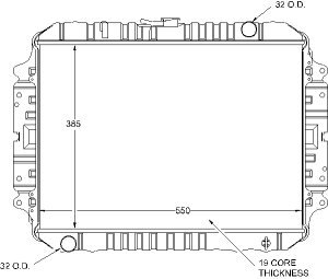 Radiators Visteon 9162