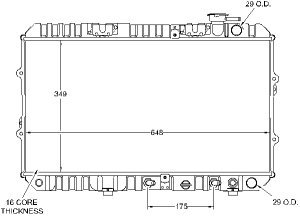 Radiator-1987-84 Honda Radiators Visteon 930