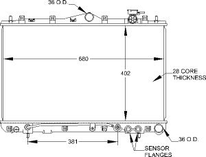 Radiators Visteon 9300