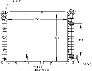 Radiators Visteon 9332